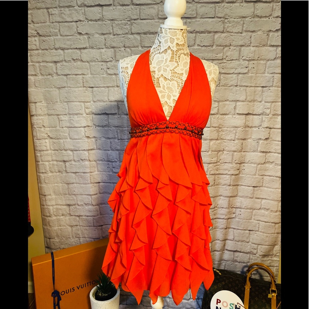 MISS SIXTY - ORANGE PARTY DRESS